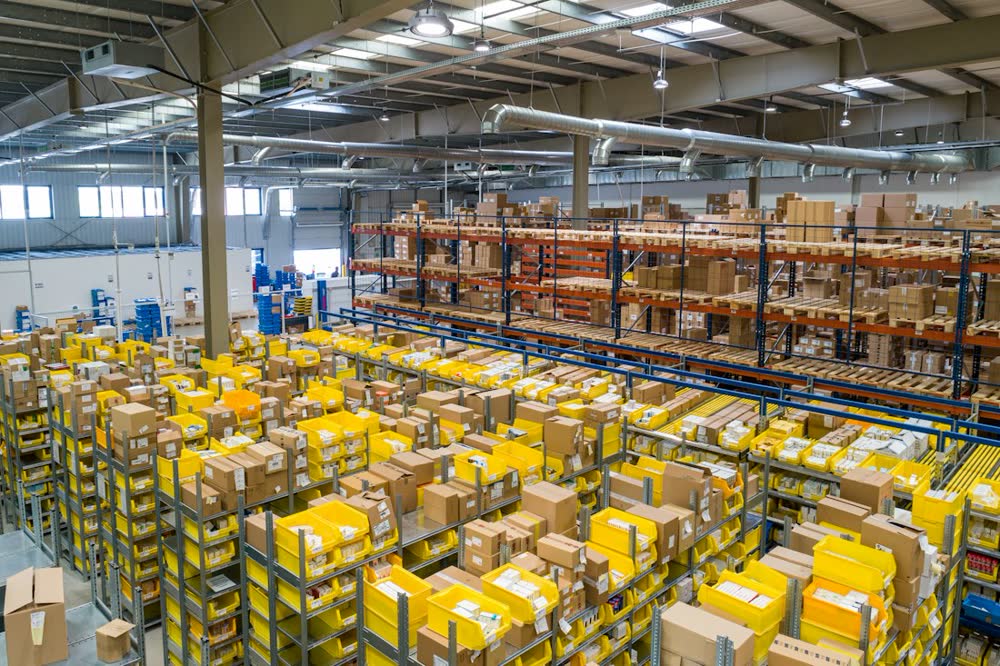 Parcels ready for dispatch